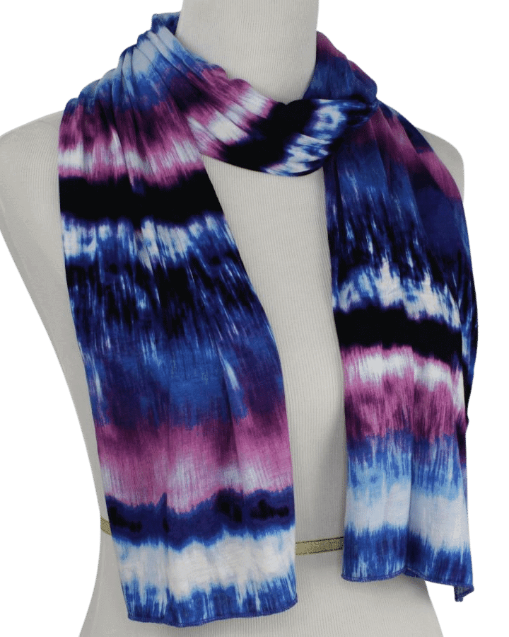 Sunset Waves Patterned Jersey Hijab!