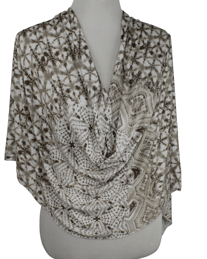 Earthy Tones Patterned Jersey Hijab