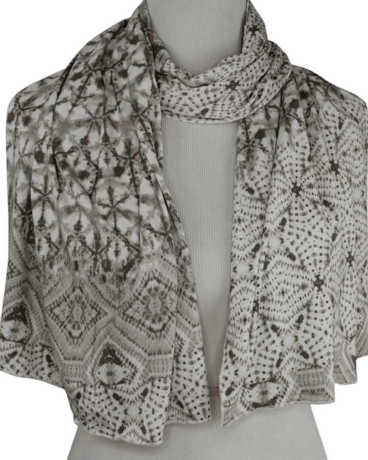 Earthy Tones Patterned Jersey Hijab