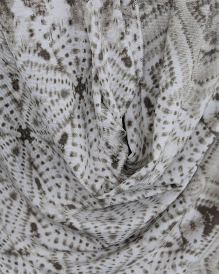 Earthy Tones Patterned Jersey Hijab
