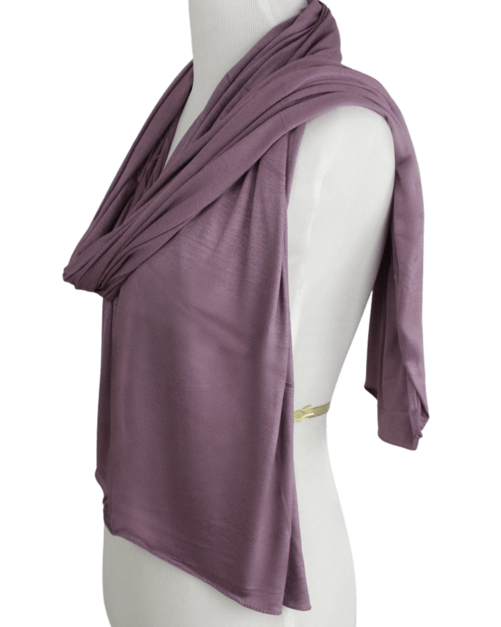Kuwaiti Everyday Dusty Mauve Cotton Jersey Hijab