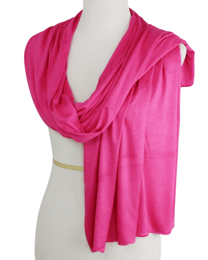 Kuwaiti Everyday Hot Pink Cotton Jersey Hijab