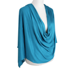 Kuwaiti Everyday Teal Cotton Jersey Hijab