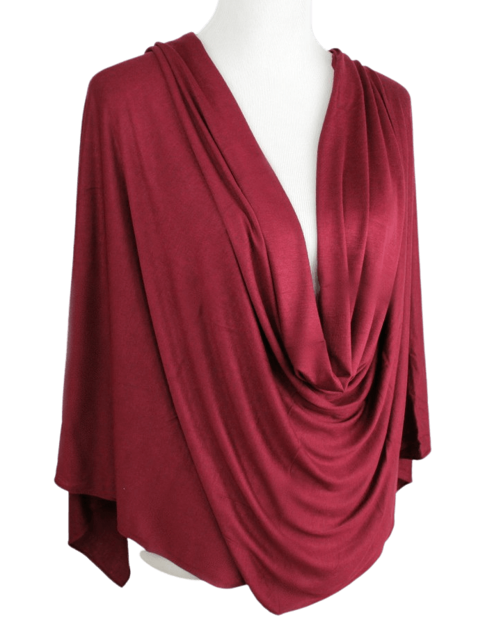 Kuwaiti Everyday Maroon Cotton Jersey Hijab
