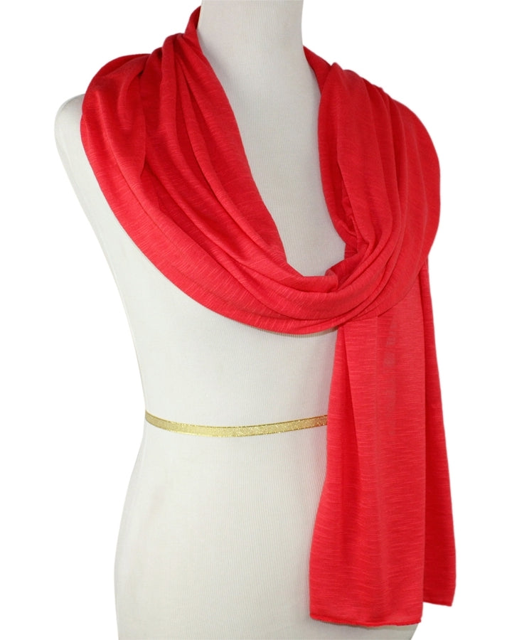 Soft Jersey Hijab - Bright Watermelon