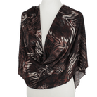 Elegance in Chocolote Brown Patterned Jersey Hijab!