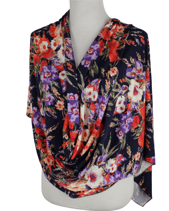 A Walk in the Meadow Floral Patterned Jersey Hijab - NEW