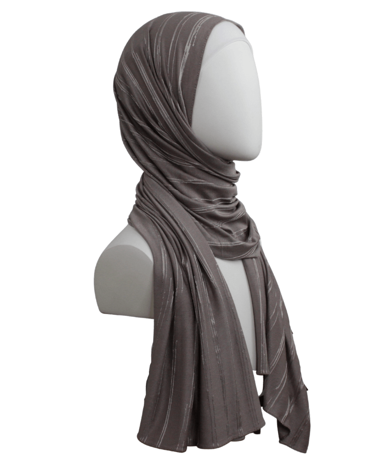 All in One Kuwaiti Hijab - Neutral Brown