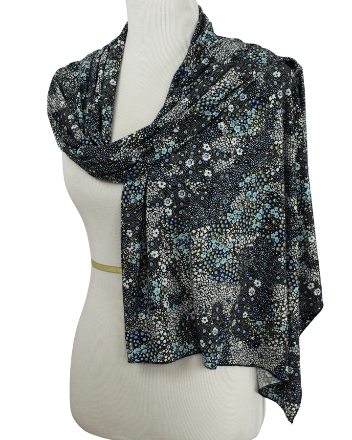 Starry Nights Patterned Jersey Hijab Soft & Cool "Zibde Feel"  - NEW