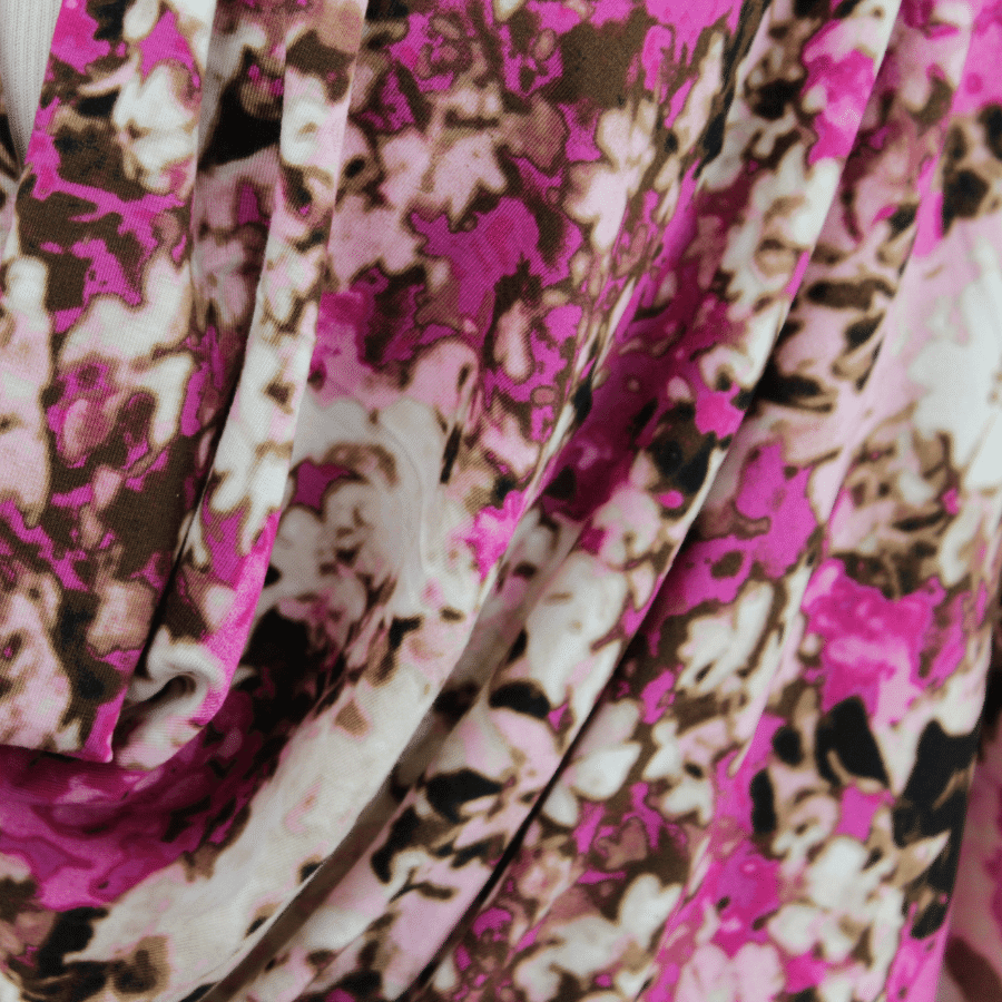 For the Love of Cherry Blossoms Patterned Jersey Hijab - NEW