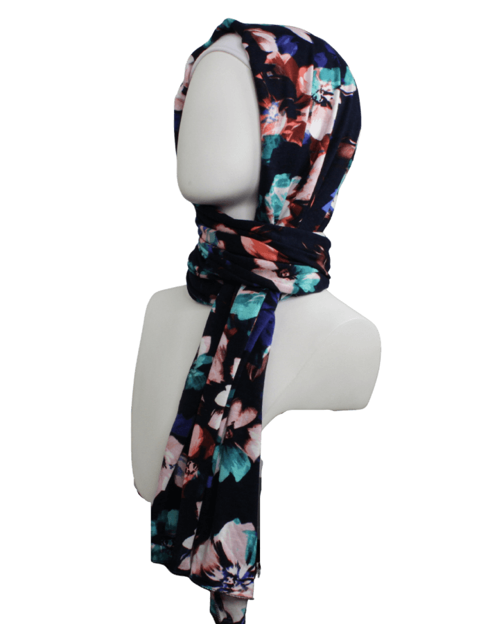A Dream Tale Patterned Jersey Hijab  - Narrower Width