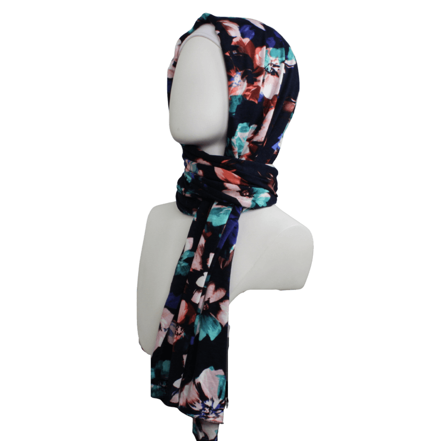 A Dream Tale Patterned Jersey Hijab  - Narrower Width