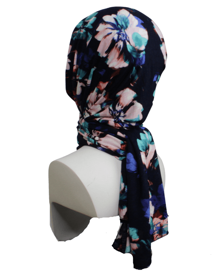 A Dream Tale Patterned Jersey Hijab  - Narrower Width