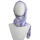Lilac Elegance Patterned Jersey Hijab  - NEW