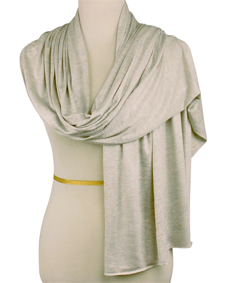 Neutral Beige Jersey Hijab Soft & Drapey - 5 Subtle Tones - NEW