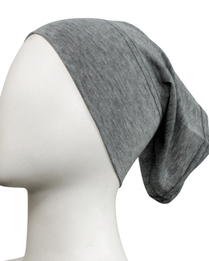 Light Heather Grey Poly-Cotton Tube Undercap