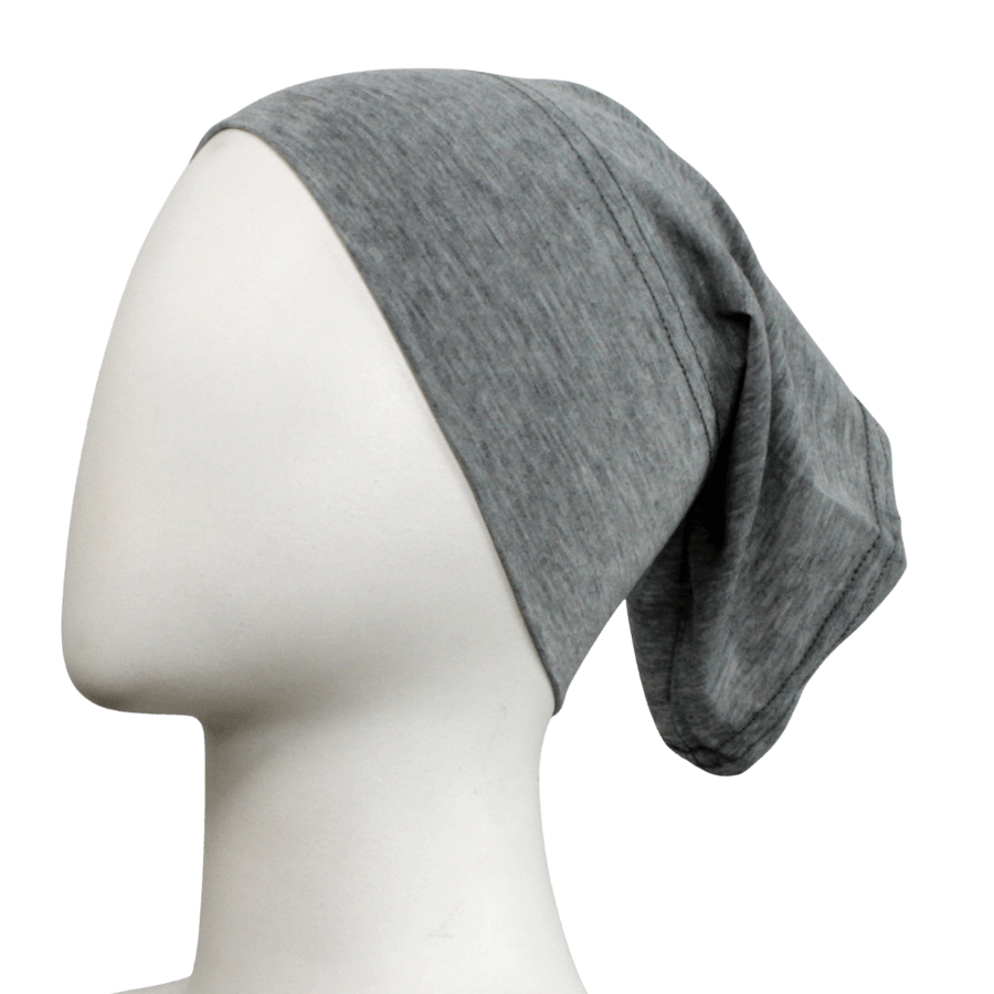 Light Heather Grey Poly-Cotton Tube Undercap
