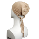 Beige  Tie-Back Hijab Cap - NEW