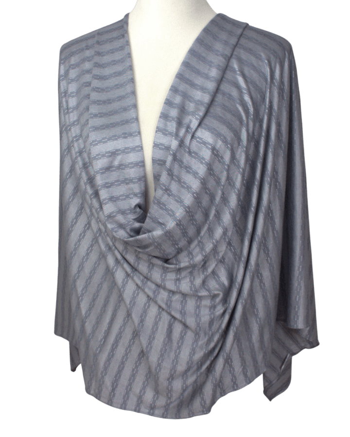Not Your Regular Solid Kuwaiti Hijab - Grey