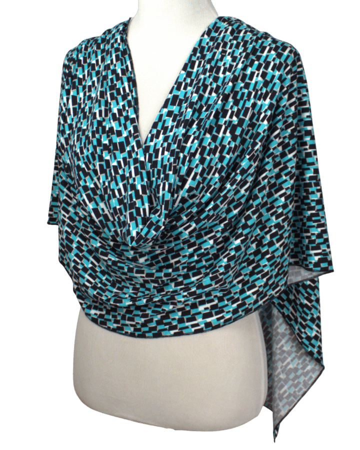 Geo Patterned Jersey Hijab - NEW