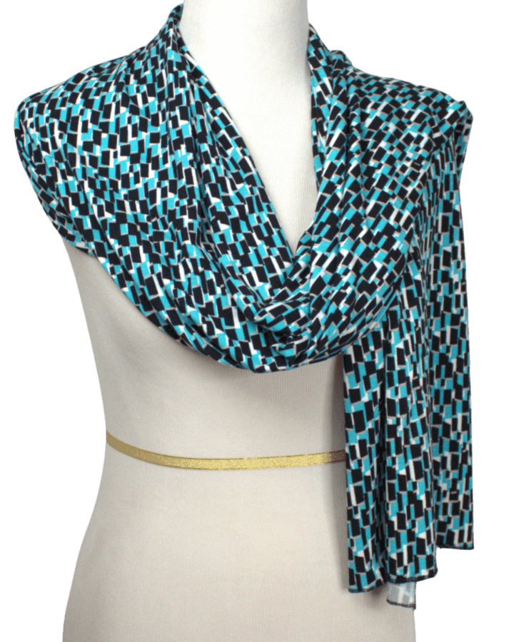 Geo Patterned Jersey Hijab - NEW