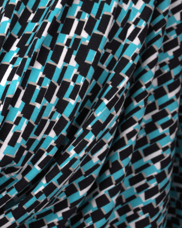 Geo Patterned Jersey Hijab - NEW