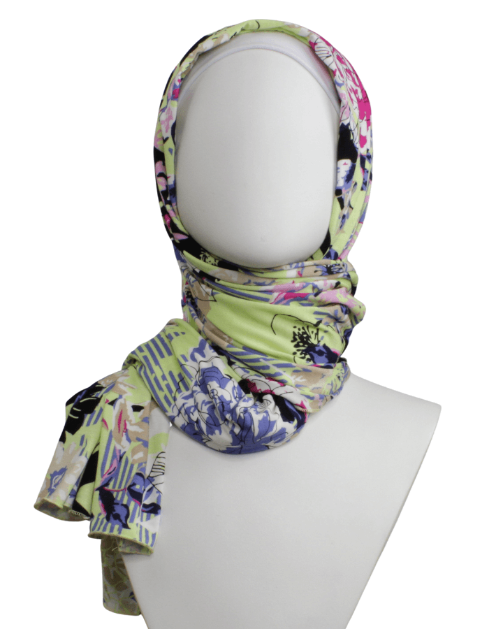 Boss Lady Patterned Jersey Hijab  - NEW