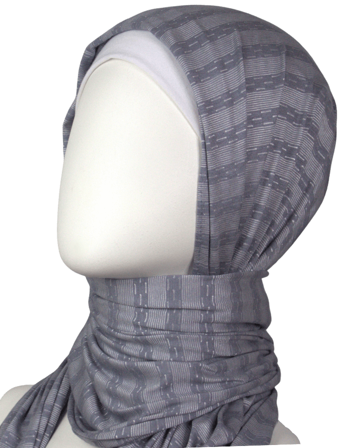 Not Your Regular Solid Kuwaiti Hijab - Grey