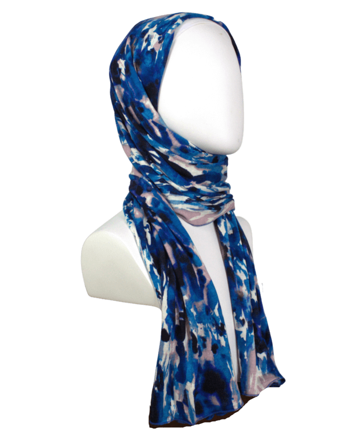 Your New BFF Patterned Jersey Hijab  - smaller width