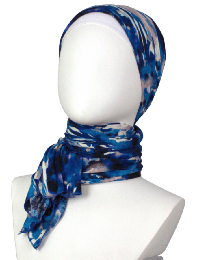 Your New BFF Patterned Jersey Hijab  - smaller width