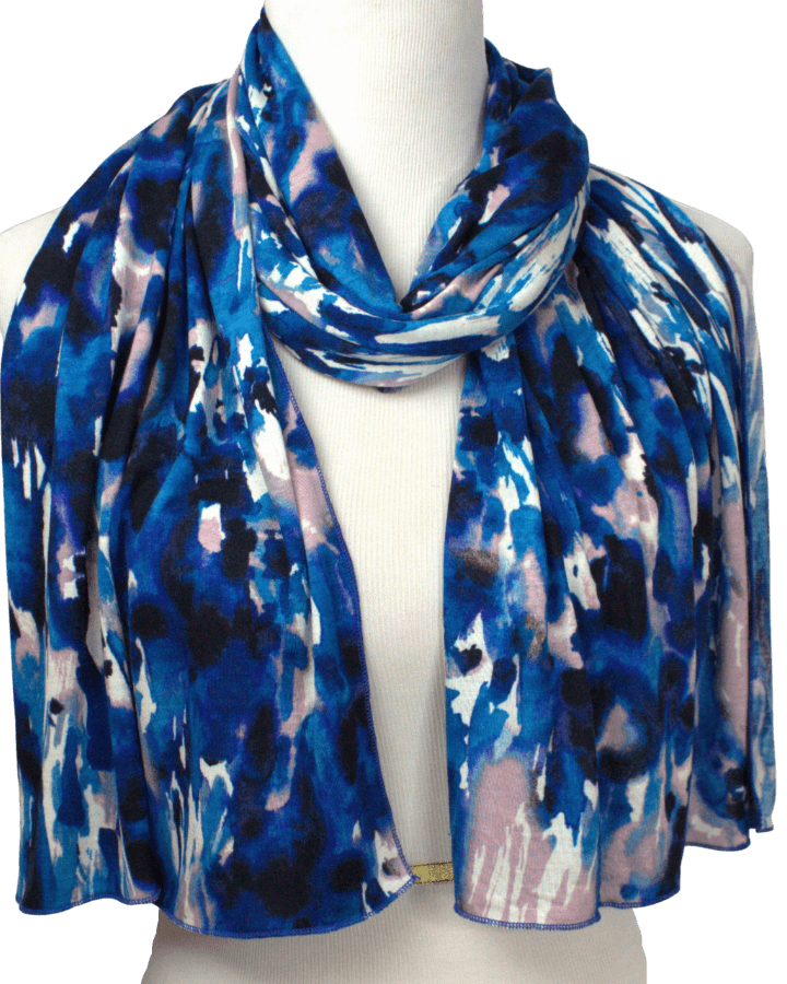 Your New BFF Patterned Jersey Hijab  - smaller width