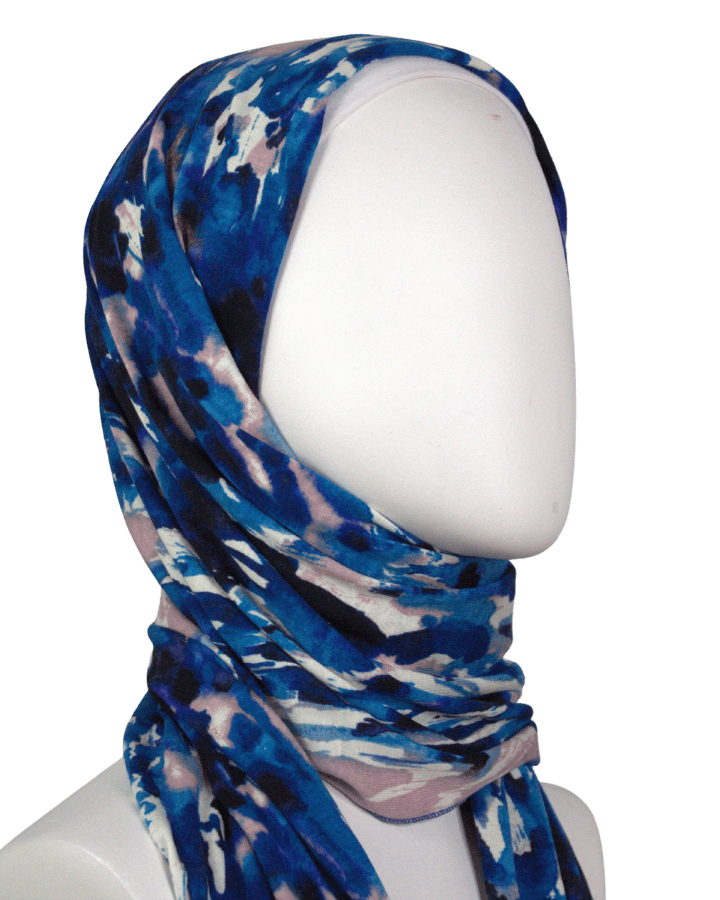 Your New BFF Patterned Jersey Hijab  - smaller width