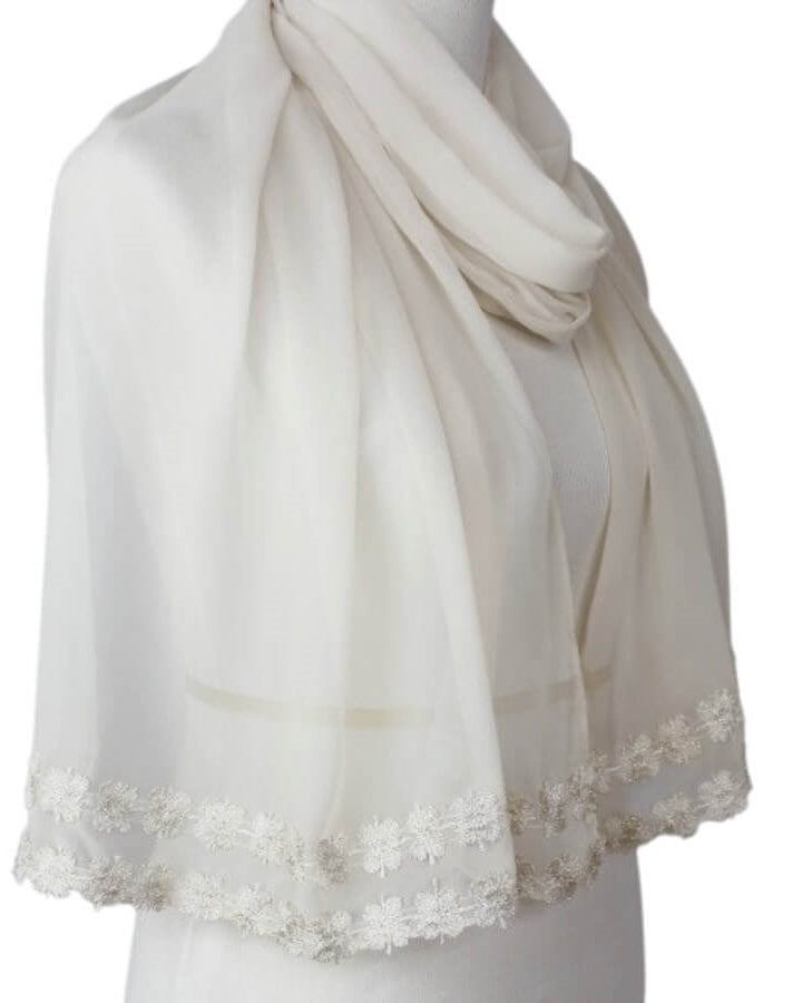 Chiffon with a Pleasant Twist Hijab - Neutral Beige
