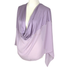 Kuwaiti Double Border Chiffon & Jersey Baby Purple - NEW