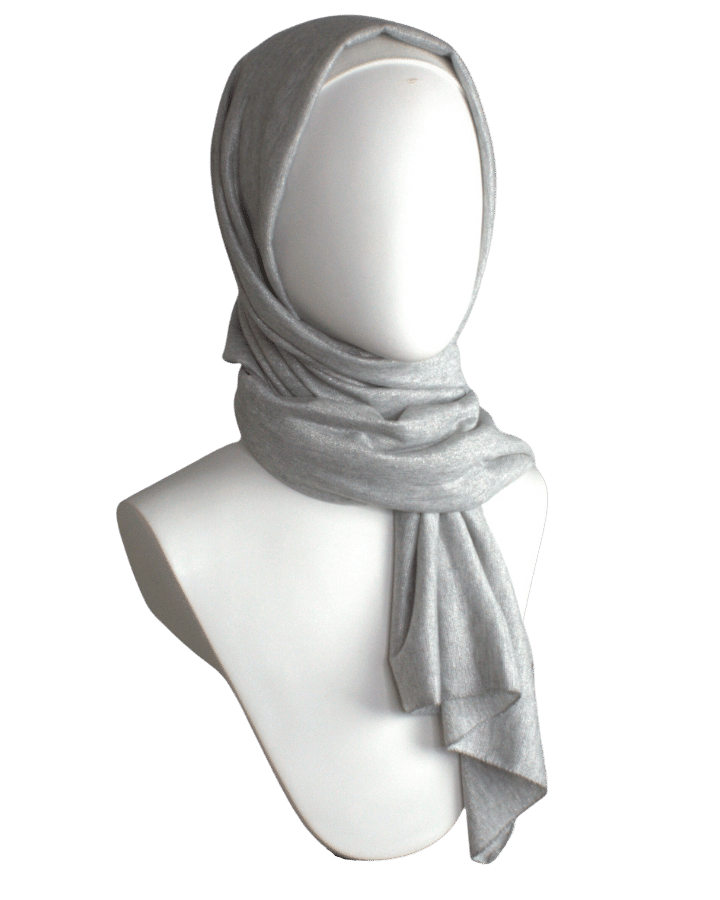 Light Grey Shimmer Jersey Wrap - regular size