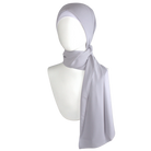 High-end chiffon Grey hijab scarf | Maxi basic gray chiffon hijab | Lina Zibdeh