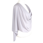 High-end chiffon Grey hijab scarf | Maxi basic gray chiffon hijab | Lina Zibdeh