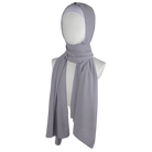 High-end chiffon Grey hijab scarf | Maxi basic gray chiffon hijab | Lina Zibdeh