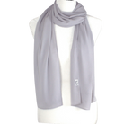 chiffon Grey hijab scarf | Maxi basic gray chiffon hijab | Lina Zibdeh