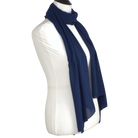 Premium chiffon Navy Blue hijab scarf | Maxi dark blue chiffon hijab | Lina Zibdeh