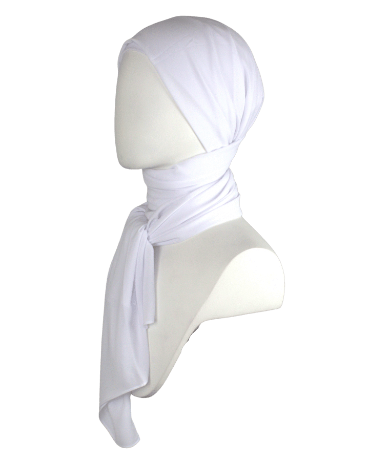 Premium quality white chiffon hijab scarf | Not transparent white chiffon hijab | Lina Zibdeh