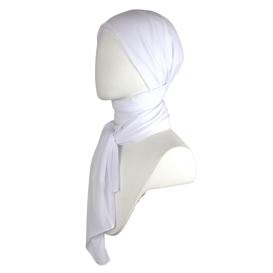 Premium quality white chiffon hijab scarf | Not transparent white chiffon hijab | Lina Zibdeh