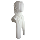 High-end off-white  chiffon hijab scarf | Maxi cream chiffon hijab | Lina Zibdeh