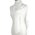 off-white  chiffon hijab scarf | Maxi cream chiffon hijab | Lina Zibdeh