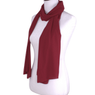 Luxury deep red chiffon hijab scarf | Maxi red chiffon hijab | Lina Zibdeh