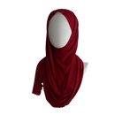 Deep red chiffon hijab scarf | Maxi red chiffon hijab | Lina Zibdeh