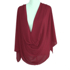 Red chiffon hijab scarf | Maxi red chiffon hijab | Lina Zibdeh