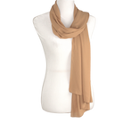 Golden Tan chiffon hijab scarf | Maxi basic deep golden chiffon hijab | Lina Zibdeh