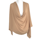 Luxury Golden Tan chiffon hijab scarf | Maxi basic deep golden chiffon hijab | Lina Zibdeh