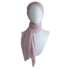 Premium quality Neutral Blush chiffon hijab scarf | Maxi Mauve Pink chiffon hijab | Lina Zibdeh